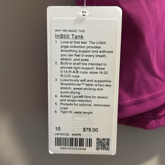 Lululemon Instill Tank New With Tags - Picture 4 of 4